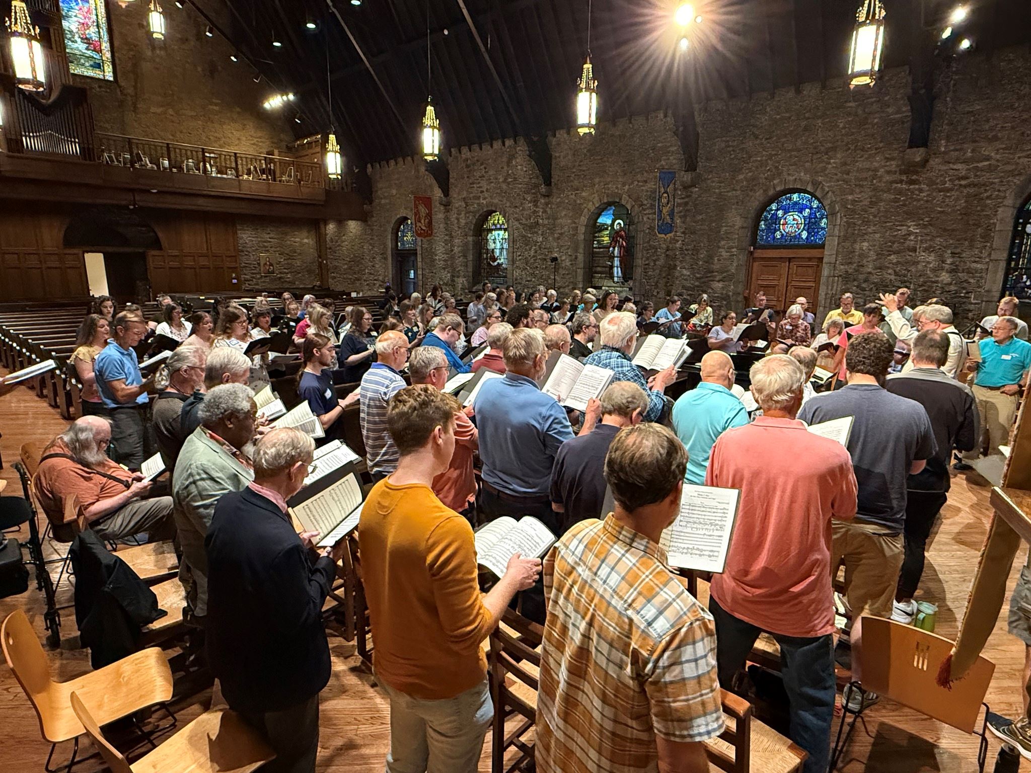 choir singing in church