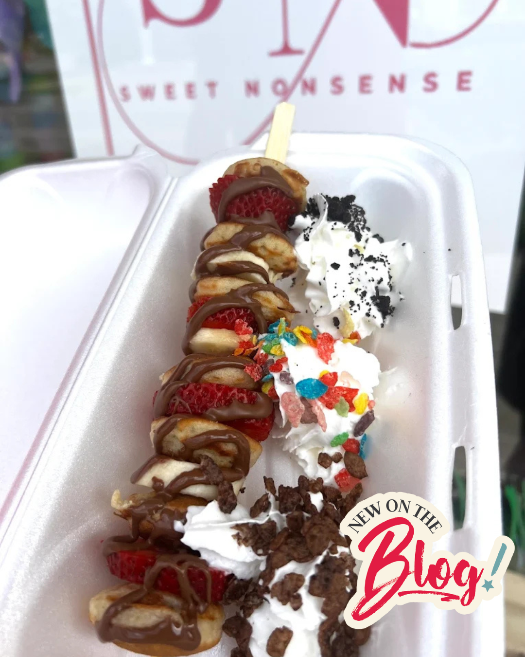 Banana Split in a to-go container
