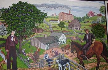 Clay County Administration Building Murals 3b